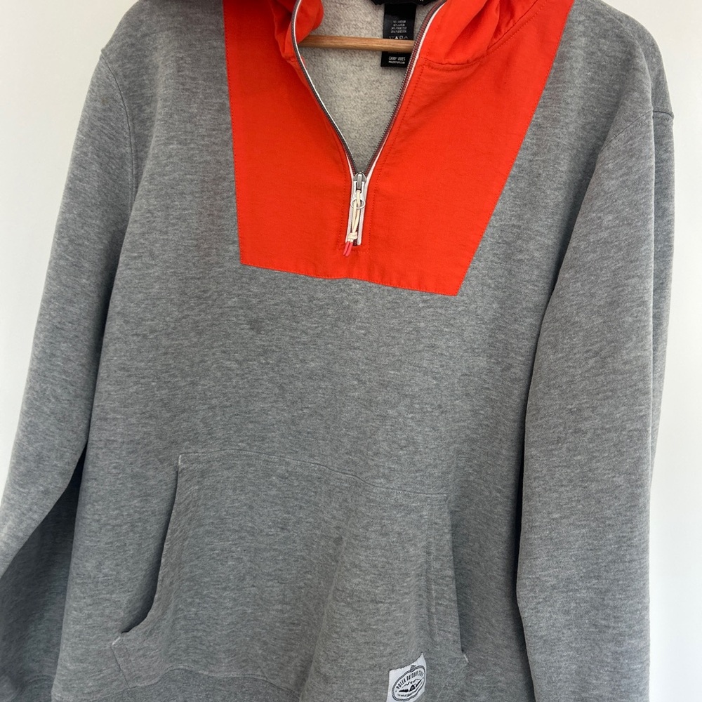 Poler Orange Half-Zip Hoodie‎ size M Men’s